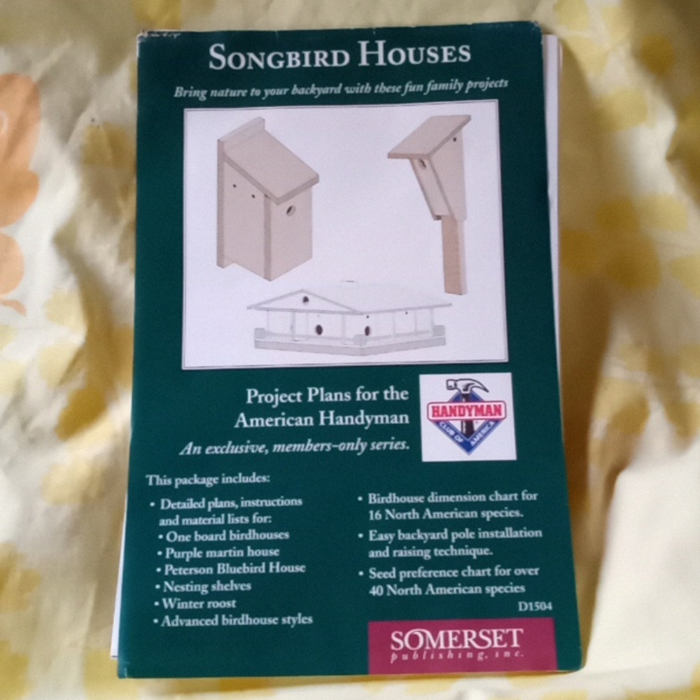 Songbird Houses, new plan, by somerset